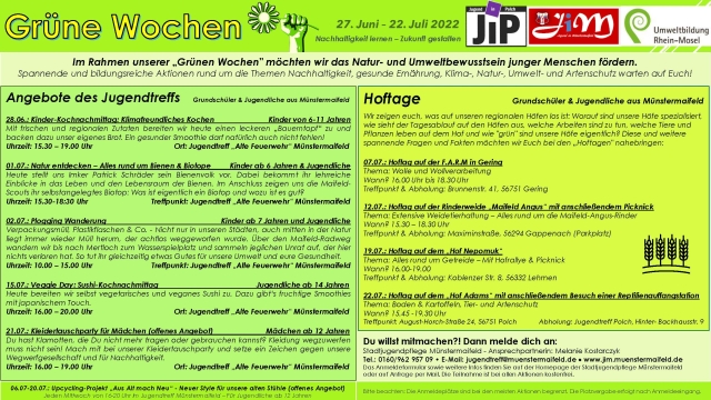 Ausschreibung GrüneWochenMM22 640px