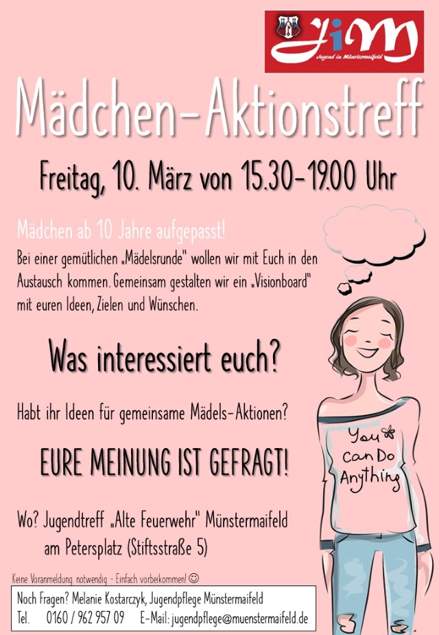 Mädchen Aktionstreff komprimiert