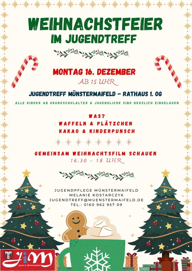 Flyer Weihnachtsfeier JugendtreffMMF24
