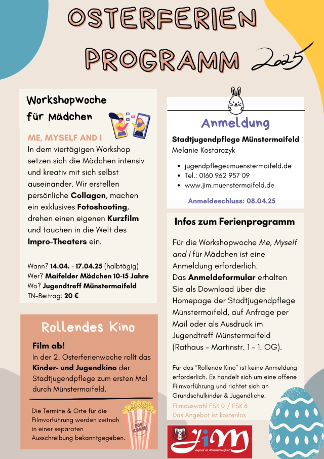 Flyer OsterferienprogrammMM25
